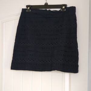 Gap Navy Blue Lace Skirt